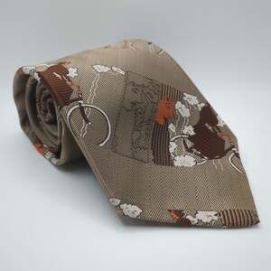 Montgomery Ward Tie (4 1/8" Wide, Vintage, Neckwear, Necktie, Bicycle, Woman)